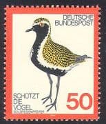 Germany 1976 Plover / Birds / Nature Protection / Wildlife / Conservation 1v (n37076)