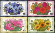 Germany 1976 Relief & Welfare Fund/ Garden Flowers/ Marigolds/ Pansies 4v set (n42908)