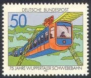 Germany 1976 Train / Railway / Transport / Monorail / Rail / Engineering 1v (n25166)