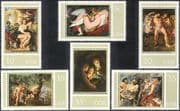 Germany 1977 Rubens/ Artists/ Art/ Paintings/ Mercury/ Hercules/ Nudes/ Naked   6v set (n43597)