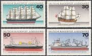 Germany 1977 Youth Welfare Fund/Ships/Boats/Sailing/Nautical/Transport 4v set (n42082)