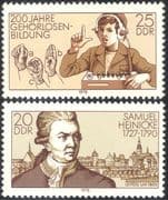 Germany 1978 Deaf/ Medical/ Health/ Sign Language/ People/ Buildings 2v set (n43559)