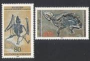 Germany 1978 Fossils / Bats / Horses / Animals / Nature / Wildlife 2v set (n35331)