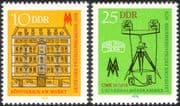 Germany 1978 Leipzig Fair/ Building/ Architecture/ Measuring Equipment/ Instruments 2v set n44573