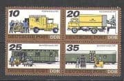 Germany 1978 Mail Transport / Rail / Truck 4v blk (n24502)
