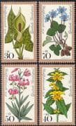 Germany 1978 Relief & Welfare Fund/ Woodland Flowers/ Lilies/ Liverwort 4v set (n42906)