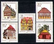 Germany 1978 Town Hall / Farmhouse / Houses / Architecture / Buildings 5v set (n28321)