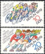 Germany 1979 Cycling/ Bikes/ Bicycles/ Sports/ Games/ Skating/ Animation 2v set (n29294)