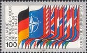Germany 1980 NATO Membership 25th Anniversary/ National Flags 1v (n45499)