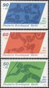 Germany 1980 Sports Fund/ Javelin/ Athletics/ Water Polo/ Weightlifting 3v (n27515)