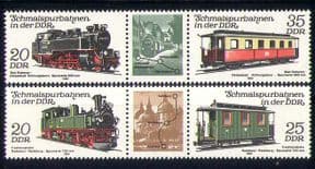 Germany 1980  Trains/ Steam/ Locomotive/ Transport/ Maps/ Railways  4v set  (n27890)