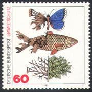 Germany 1981 Butterfly/ Fish/ Tree/ Environment/ Pollution/ Conservation 1v (b5363)