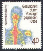 Germany 1981 Medical / Health / Cancer / Welfare 1v (n27529)