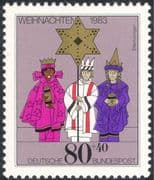 Germany 1983 Christmas/ Greetings/ Epiphany/ Carol Singing/ Singers/ Music/ Song/ Animation 1v (g10105)