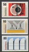 Germany 1983 Modern/ Contemporary Art /Bauhaus/ Painting/ Buildings 3v set (n21877)