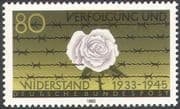 Germany 1983 Rose/ Barbed Wire/ Prisoners/ Persecution/ WWII/F lowers 1v (n31281)