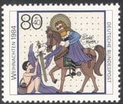 Germany 1984 Christmas/ Greetings/ Horse/ Saint Martin/ Transport/ Animated 1v (n27684)