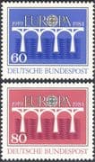Germany 1984 Europa/ CEPT 25th Anniversary/ Bridges/ Emblem 2v set (n31323)