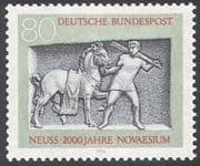 Germany 1984 Neuss/ Horse/ Groom/ Transport/ Art/ Carving/ Animals 1v (n27682)