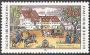 Germany 1984 Stamp Day/ Taxis Posthouse/ Horses/ Transport/ Post/ Buildings 1v (n27687)