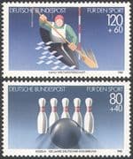 Germany 1985 Bowling/ Canoeing/ Sport/ Games/ Sports Fund 2v set (n25070)
