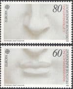 Germany 1986 Europa/ Michelangelo/ Statue/ David/ Mouth/ Art/ Artists 2v set (n27494)