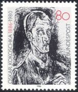Germany 1986 Oskar Kokoschka/ Writer/ Artist/ Authors/ Writers/ Books/ Literature 1v (n44491)