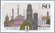 Germany 1987 Berlin 750th/ Town Buildings/ Clock Tower/ Statues/ Landmarks 1v (n46822)