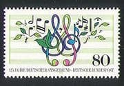 Germany 1987 Music Score/ Clef/ Notes/ Choirs/ Animation/ Singing 1v (n31724)
