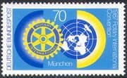 Germany 1987 Rotary Convention, Munich/ People/ Welfare/ Map/ Emblem 1v (n27532)