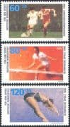 Germany 1988 Football/ Tennis/ Diving/ Sports Fund/ Games/ Soccer 3v set (n27506)