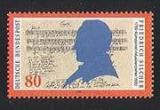 Germany 1989 Friedrich Silcher/ Music/ Composer/ People/ Musical Score 1v (n31519)