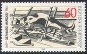 Germany 1989 Gerhard Marcks/ Artists/ Art/ Cats/ Paintings/ People/ Animals 1v (n42561)
