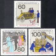 Germany 1990 Post / Car / Mail / Telephone / Transport / Motors / Welfare 3v set (n27962)