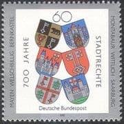 Germany 1991 Bear/ Castles/ Keys/ Coat of Arms/ Heraldry/ History/ Shields 1v (n31338)