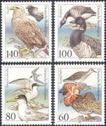 Germany 1991 Eagle/ Gulls/ Geese/ Ruffs/ Birds of Prey/ Nature/ Raptors/ Wildlife 4v set (b288)