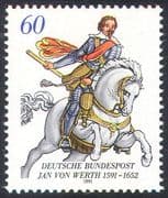 Germany 1991 Jan von Werth/ Military Commander/ Horse/ Transport/ Army 1v (n21378)