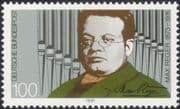 Germany 1991 Max Reger/ Music/ Composers/ Organ Pipes/ Instruments/ Arts/ People 1v (n44959)