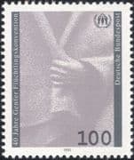 Germany 1991 Refugees/ Welfare/ Safety/ People/ UN/ United Nations/ Hands 1v (n45014)