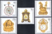 Germany 1992 Antique Clocks/ Time Pieces/ Art/ Craft/ Technology 5v set (n46893)