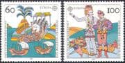 Germany 1992 Europa/ Columbus/ People/ Boats/ Palm Tree/ History/ Transport 2v set (n27966)