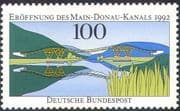 Germany 1992 Main-Donnau Canal/ Neue Holzbrucke Bridge/ Transport/ Commerce/ Engineering 1v (n28091)