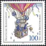Germany 1992 Stamp Day/ Balloon Post/ Air Balloon/ Aviation/ Transport 1v (n27898)