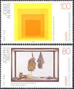 Germany 1993 Europa/ Contemporary Art/ Painting/ Sculpture/ Artists 2v set (n33576)