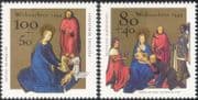 Germany 1994 Christmas/Greetings/Nativity/Magi/Kings/Paintings/Art 2v set (g10113)