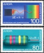 Germany 1994 Europa/ Discoveries/ Electricity/ Spectrum/Physics/Scientists 2v set n45018