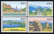Germany 1994 Landscapes/ Mountains/ Castles/ Lakes/ Buildings/ Architecture/ Tourism 4v set (n31278)