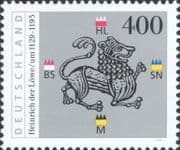 Germany 1995 Duke of Saxony 800th Death Anniv./ Lion/ Shields/ Coat of Arms/ Royalty 1v (n46880)