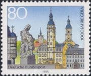 Germany 1995 Gera 1000th/ Town Buildings/ Churches/ Fountain/ Statue/ Clock Towers 1v (n46437)