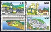 Germany 1995 Landscapes/ Mountains/ Cliffs/ Towns/ Buildings/ Tourism 4v set (n31280)